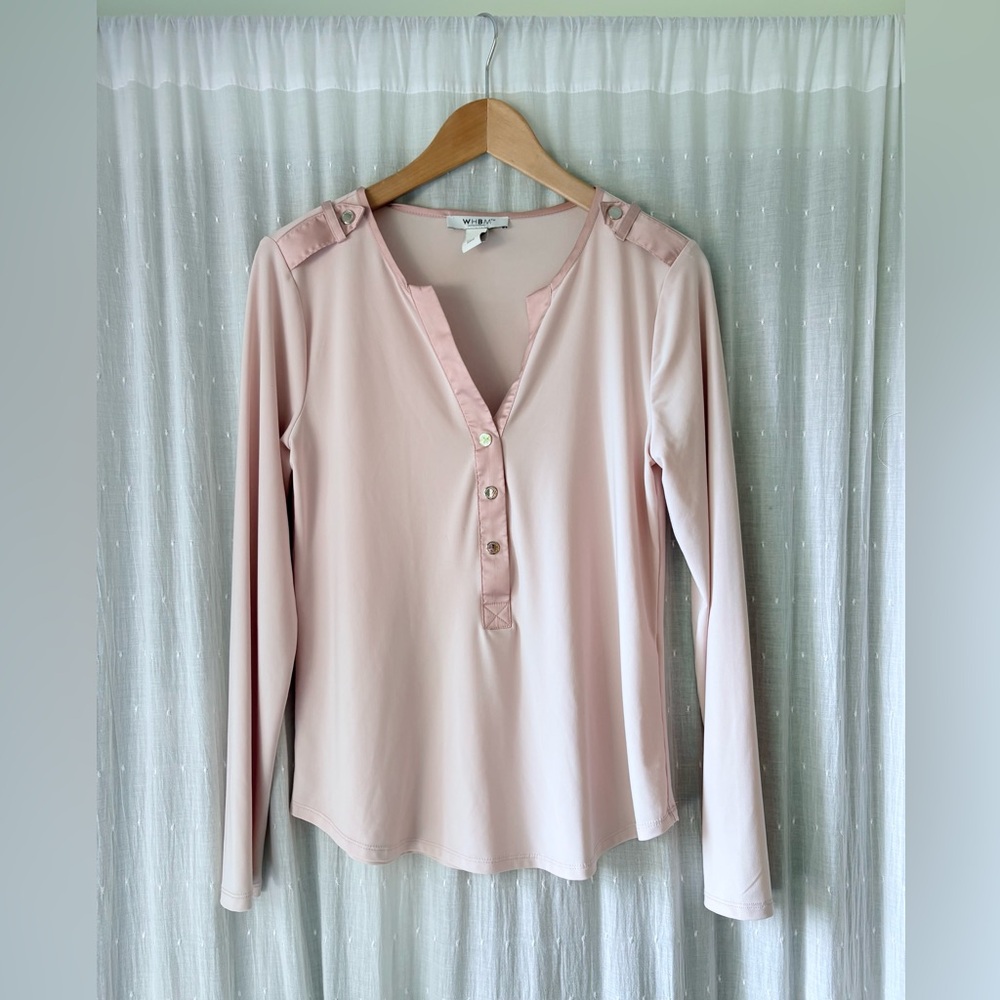 White House Black Market Blush Top
